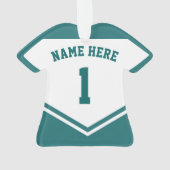 Name & Nummer Jersey Hockey Opa Ornament (Rückseite)