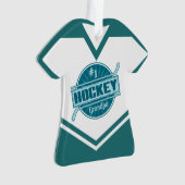 Name & Nummer Jersey Hockey Opa Ornament (Vorderseite)