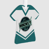 Name & Nummer Jersey Hockey Vater Ornament (Vorderseite)