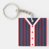 Name & Nummer Jersey Keyring, Baseball Softball Schlüsselanhänger (Vorderseite)