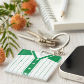 Name & Nummer Jersey Keyring, Baseball Softball Schlüsselanhänger (Vorderseite rechts)