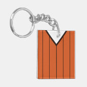 Name & Nummer Jersey Keyring, Fußball, Fußball Schlüsselanhänger (Vorderseite links)