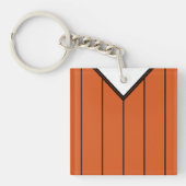 Name & Nummer Jersey Keyring, Fußball, Fußball Schlüsselanhänger (Vorderseite)