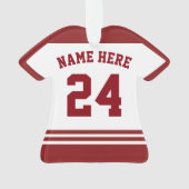 Name & Nummer Jersey Lettland Logo Ornament (Rückseite)