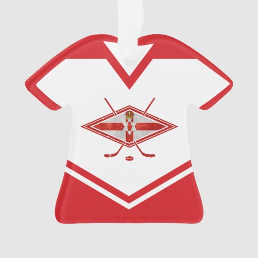 Name & Nummer Jersey Nordirland Ornament (Vorderseite)