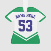 Name & Nummer Jersey Slowenien Logo-Ornament Ornament (Rückseite)