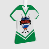 Name & Nummer Jersey Slowenien Logo-Ornament Ornament (Vorderseite)