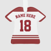 Name & Nummer Jersey Ungarn Logo-Ornament Ornament (Rückseite)