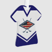 Name & Nummer Jersey USA Logo Ornament (Vorderseite)