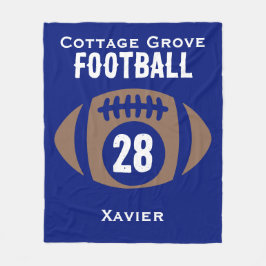 Name, Nummer, Schule Fleecedecke