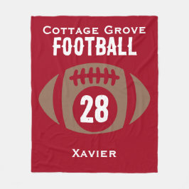 Name, Nummer, Schule Fleecedecke