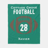 Name, Nummer, Schule Fleecedecke (Vorderseite)