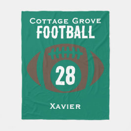 Name, Nummer, Schule Fleecedecke