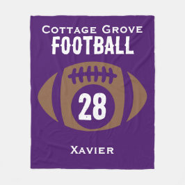 Name, Nummer, Schule Fleecedecke