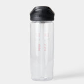 NAME NUMMER-Schulkolorenteam des Sportspielers Trinkflasche (Rückseite)