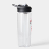 NAME NUMMER-Schulkolorenteam des Sportspielers Trinkflasche (Rechts)