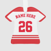 Name & Nummer Schweiz Lacrosse Ornament (Rückseite)