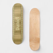 Name oder Anfangsbuchstaben des Skate "Brushed Met Skateboard (Vorderseite)