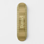 Name oder Anfangsbuchstaben des Skate "Brushed Met Skateboard (Vorderseite)