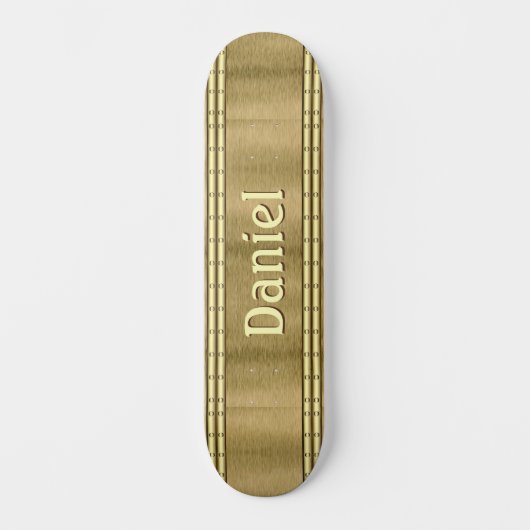 Name oder Anfangsbuchstaben des Skate "Brushed Met Skateboard (Vorderseite)