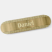 Name oder Anfangsbuchstaben des Skate "Brushed Met Skateboard