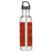 Name oder Anfangsbuchstaben und Vintage Webstreife Edelstahlflasche (Rückseite)