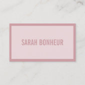 Name oder Firmenname | Rose Blush v2 Visitenkarte (Vorderseite)