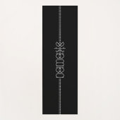 Name oder Ihr Name als Alien Glyphen Einziges Schw Yogamatte (Vorderseite)