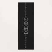 Name oder Ihr Name als Alien Glyphen Einziges Schw Yogamatte (Rückseite)