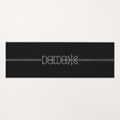 Name oder Ihr Name als Alien Glyphen Einziges Schw Yogamatte (Vorderseite (Horizontal))