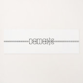 Name oder Ihr Name als Alien Glyphen Einziges Weiß Yogamatte (Rückseite (Horizontal))