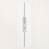 Name oder Ihr Name als Alien Glyphen Einziges Weiß Yogamatte (Rückseite)