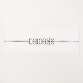 Name oder Ihr Name als Alien Glyphen Einziges Weiß Yogamatte (Vorderseite (Horizontal))