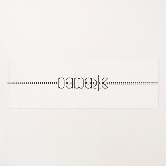 Name oder Ihr Name als Alien Glyphen Einziges Weiß Yogamatte (Vorderseite (Horizontal))