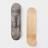 Name oder Initialen auf Brick hinzufügen Skateboard (Vorderseite)