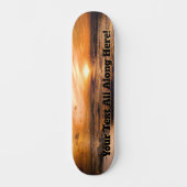 Name oder Meldung hinzufügen - Beach Sunset Skateboard (Vorderseite)