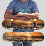 Name oder Meldung hinzufügen - Beach Sunset Skateboard<br><div class="desc">Fügen Sie einen Namen oder Initialen oder eine Nachricht,  die Sie auf diesem tollen Design gewollt - In meinem Shop finden Sie viele personalisierte Skateboarddesigns und Skateboard T - Shirt,  Hoodies,  Backpacks,  Blankets und mehr.</div>