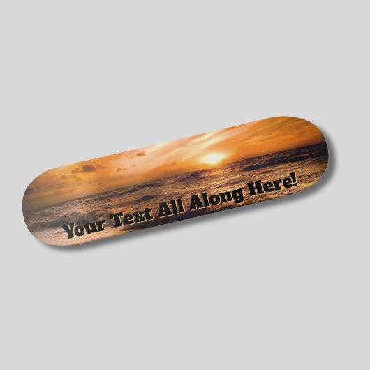 Name oder Meldung hinzufügen - Beach Sunset Skateboard