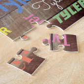 Name oder Meldung in vielen Stilen und Farben auf  Puzzle (Seite)