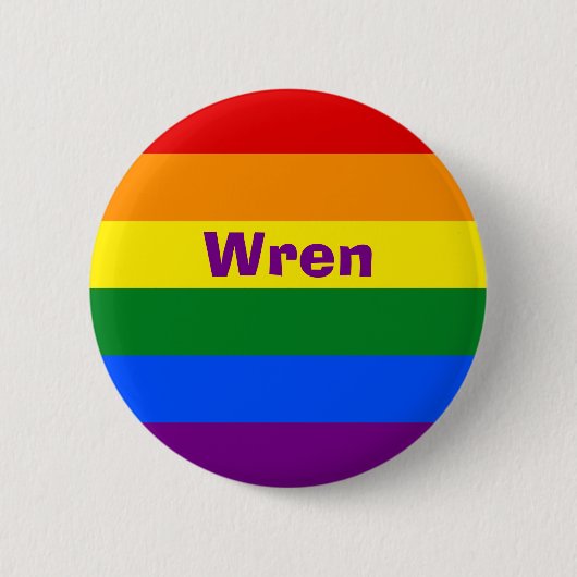 Name oder Monogramm des Rainbow Prilag Button (Vorderseite)