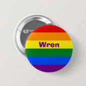 Name oder Monogramm des Rainbow Prilag Button (Vorne & Hinten)