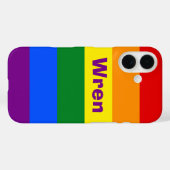 Name oder Monogramm des Rainbow Prilag Case-Mate iPhone Hülle (Rückseite (Horizontal))