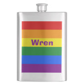 Name oder Monogramm des Rainbow Prilag Flachmann (Vorderseite)