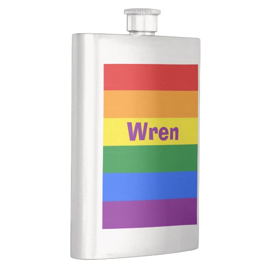 Name oder Monogramm des Rainbow Prilag Flachmann (Rechts)