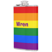 Name oder Monogramm des Rainbow Prilag Flachmann (Links)