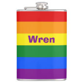 Name oder Monogramm des Rainbow Prilag Flachmann (Vorderseite)