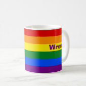 Name oder Monogramm des Rainbow Prilag Kaffeetasse (VorderseiteRechts)