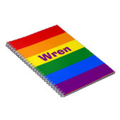 Name oder Monogramm des Rainbow Prilag Notizblock (Rechte Seite)