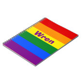 Name oder Monogramm des Rainbow Prilag Notizblock (Linke Seite)