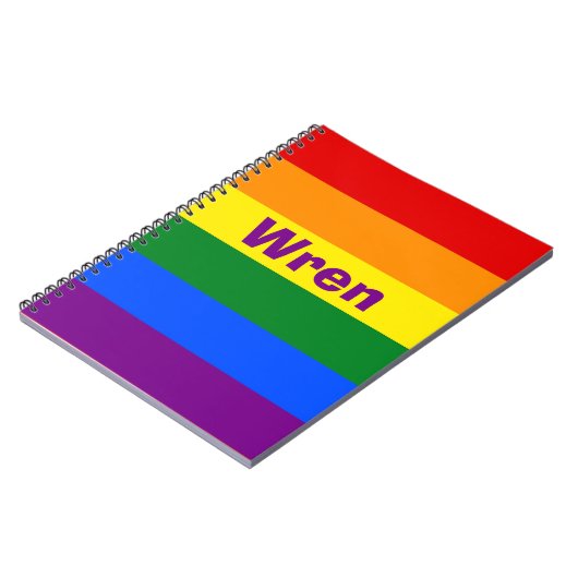 Name oder Monogramm des Rainbow Prilag Notizblock (Linke Seite)